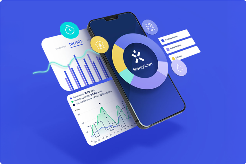 EnergySmart programėlė telefone